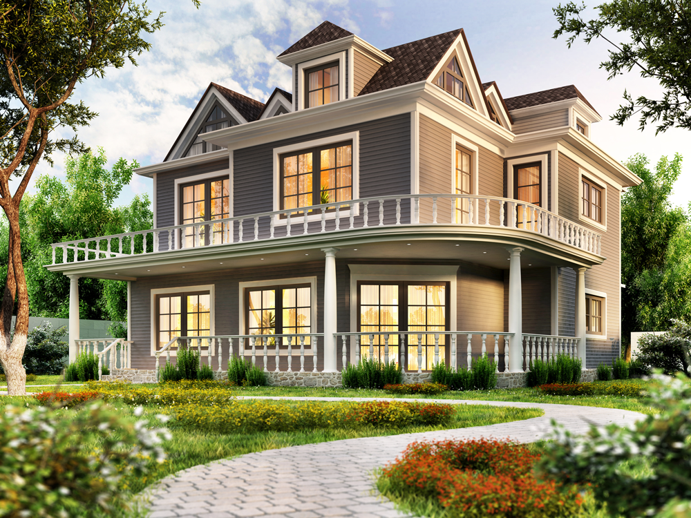 Classic American house